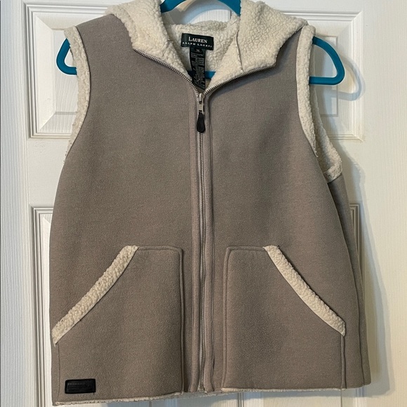 Ralph Lauren Jackets & Blazers - Ralph Lauren Tan  Fleece Vest Medium beautiful outerwear